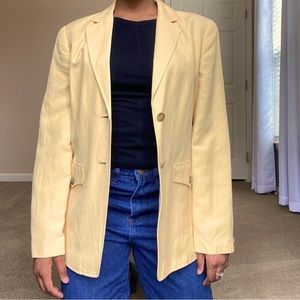 Lightweight Yellow Blazer